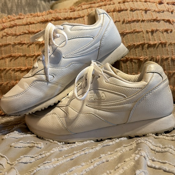 Fila White Leather Sneakers - Picture 2 of 6